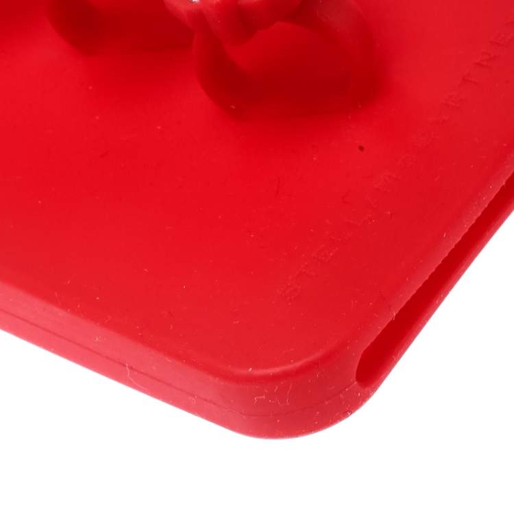 Pre Owned Stella McCartney Red Rubber Crystal Four Finger Ring iPhone 6 Case