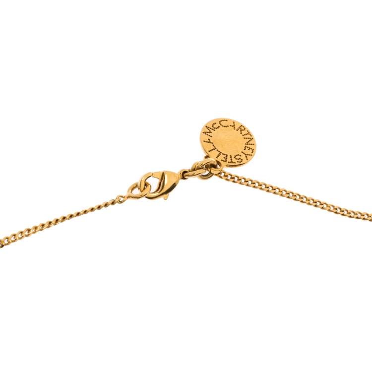 Pre Owned Stella McCartney Whistle Gold Tone Pendant Necklace