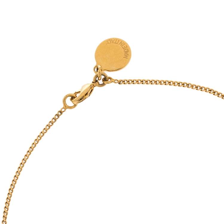 Pre Owned Stella McCartney Whistle Gold Tone Pendant Necklace
