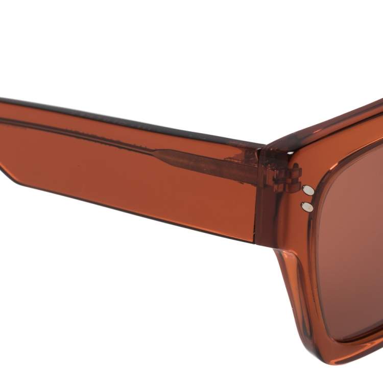 Pre Owned Stella McCartney Orange SC0119SI Square Sunglasses