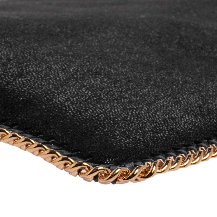 Pre Owned Stella McCartney Black Faux Leather Falabella iPad Case