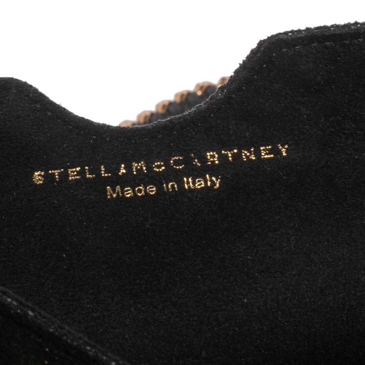 Pre Owned Stella McCartney Black Faux Leather Falabella iPad Case