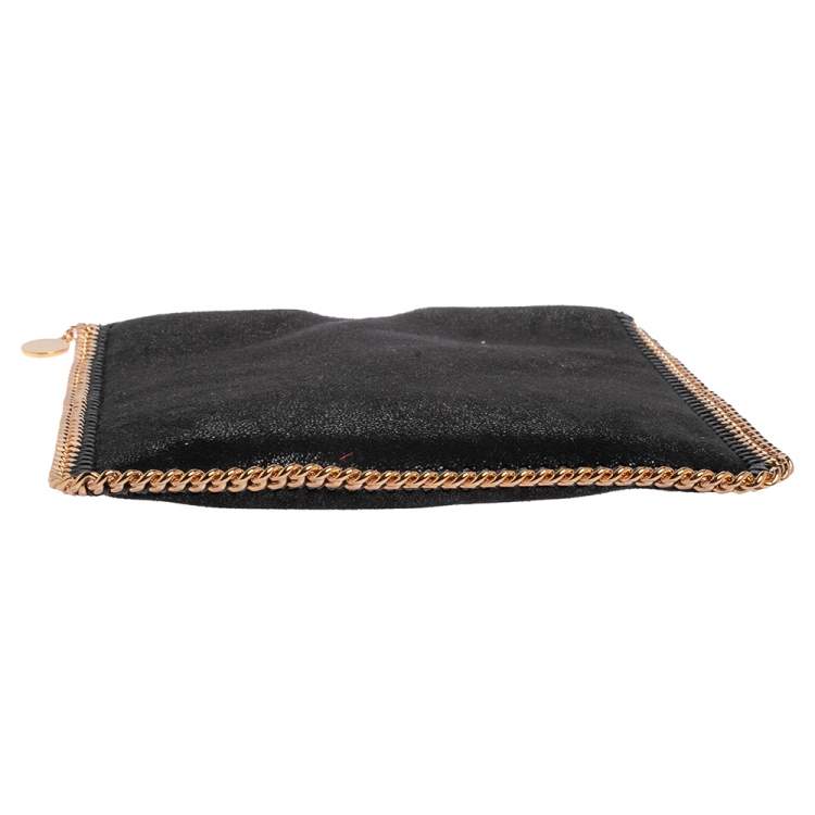 Pre Owned Stella McCartney Black Faux Leather Falabella iPad Case