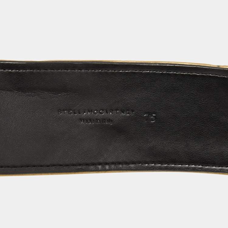 Pre Owned Stella McCartney Multicolor Floral Embroidered and Leather Double Wrap Belt 75CM