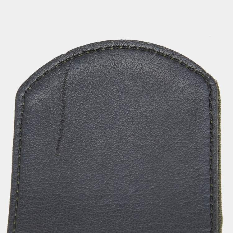 Pre Owned Stella McCartney Green Canvas Waist Belt 71CM