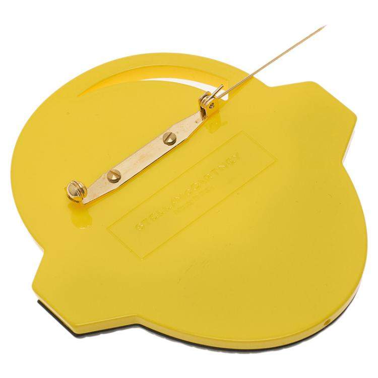 Pre Owned Stella McCartney Yellow Superhero Brooch