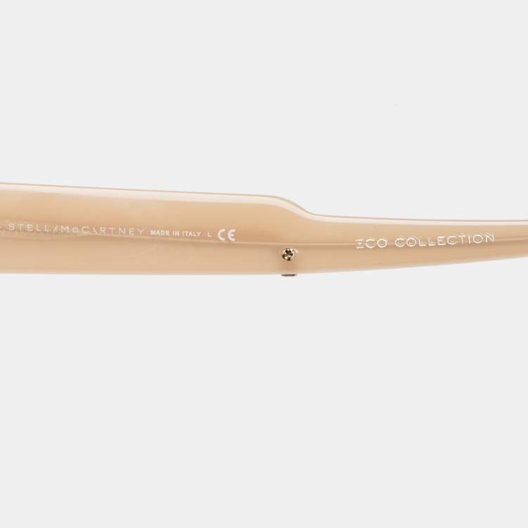 Pre Owned Stella McCartney Beige Gradient SM4052 Oversized Sunglasses