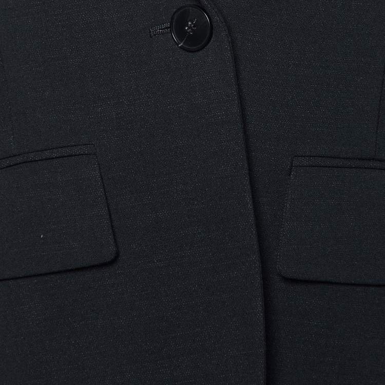 Pre Owned Stella McCartney Black Wool Single Breasted Blazer S