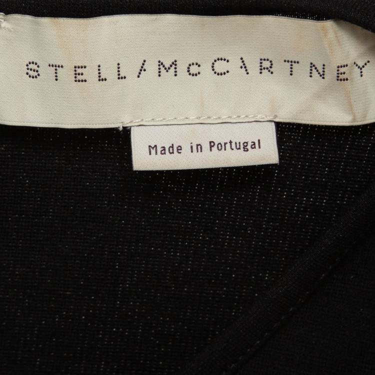 Pre Owned Stella McCartney Black Knit Sleeveless Round Neck Top M