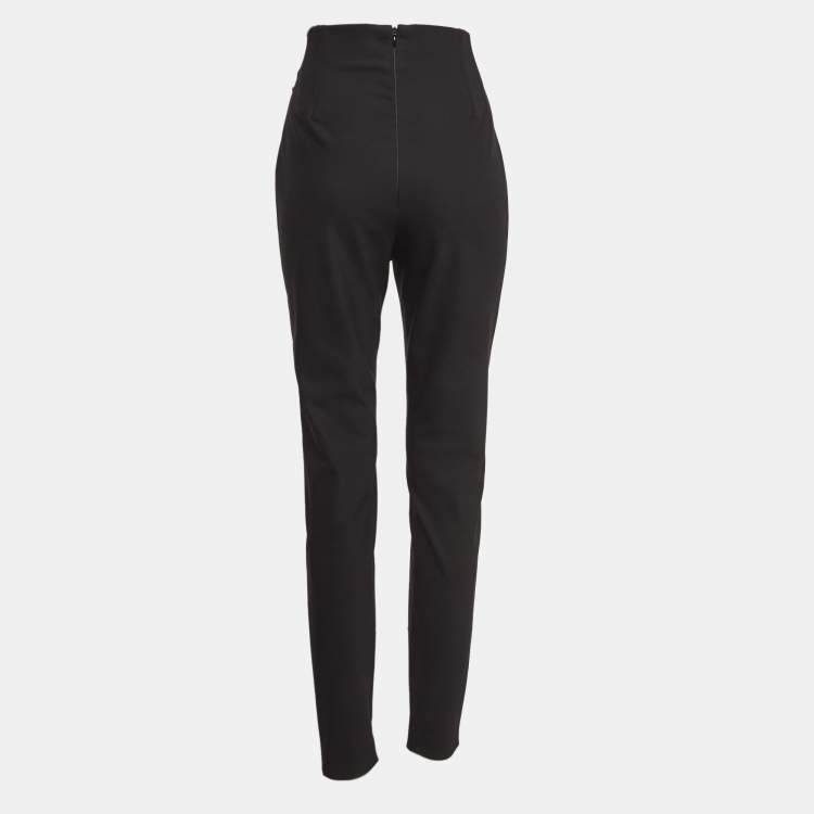 Pre Owned Stella McCartney Black High Waist Trousers M 