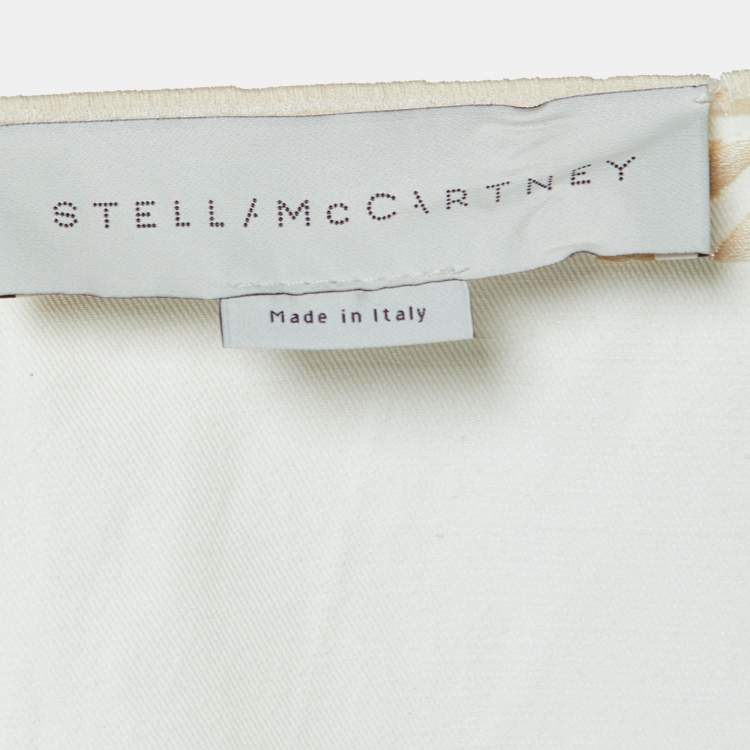 Pre Owned Stella McCartney Off White Embroidered Cotton Blend Tunic S
