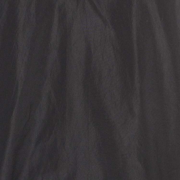 Pre Owned Stella McCartney Black Silk Blend Crepe Ruffled V Neck Top S