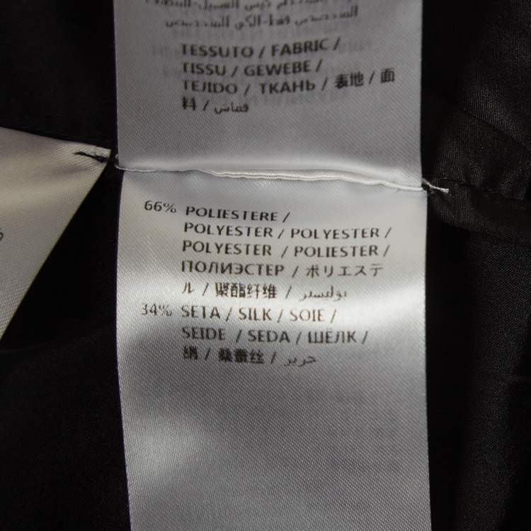 مملوكة مسبقًا Stella McCartney Black Silk Blend Tiered Midi Skirt S