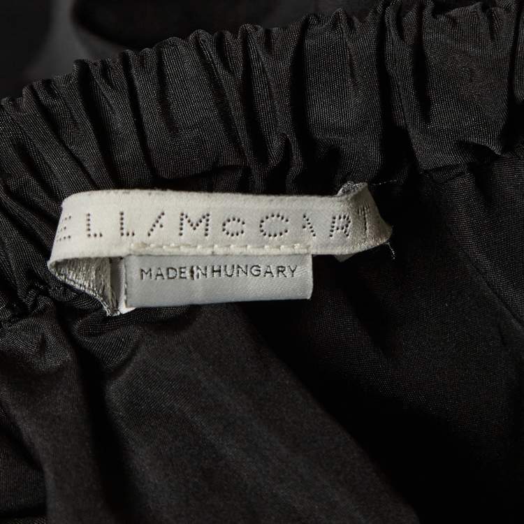 مملوكة مسبقًا Stella McCartney Black Silk Blend Tiered Midi Skirt S