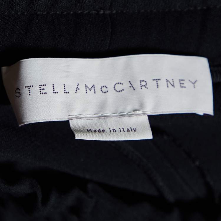 Pre Owned Stella McCartney Black Embellished Crepe Trousers M