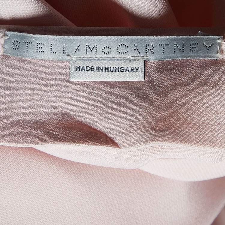 Pre Owned Stella McCartney Pink Crepe Top and Pants Set M