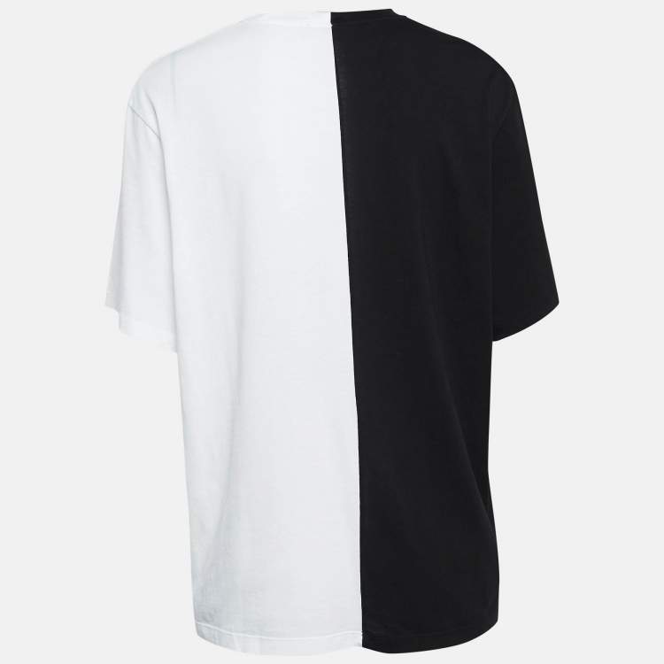 مملوكة مسبقًا Stella McCartney Black /White Logo Print Jersey Cotton T-Shirt S