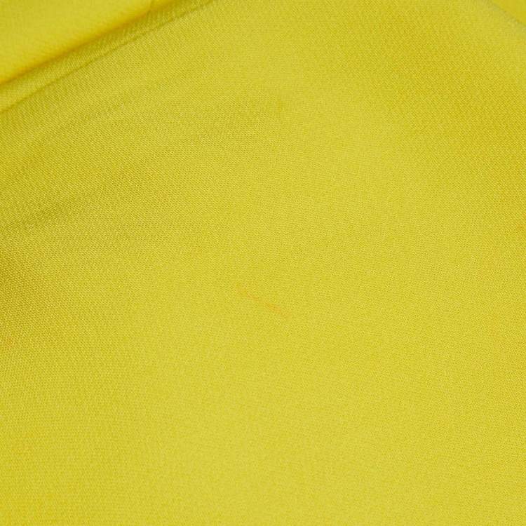 Pre Owned Stella McCartney Yellow Crepe Sleeveless Maxi Dress M