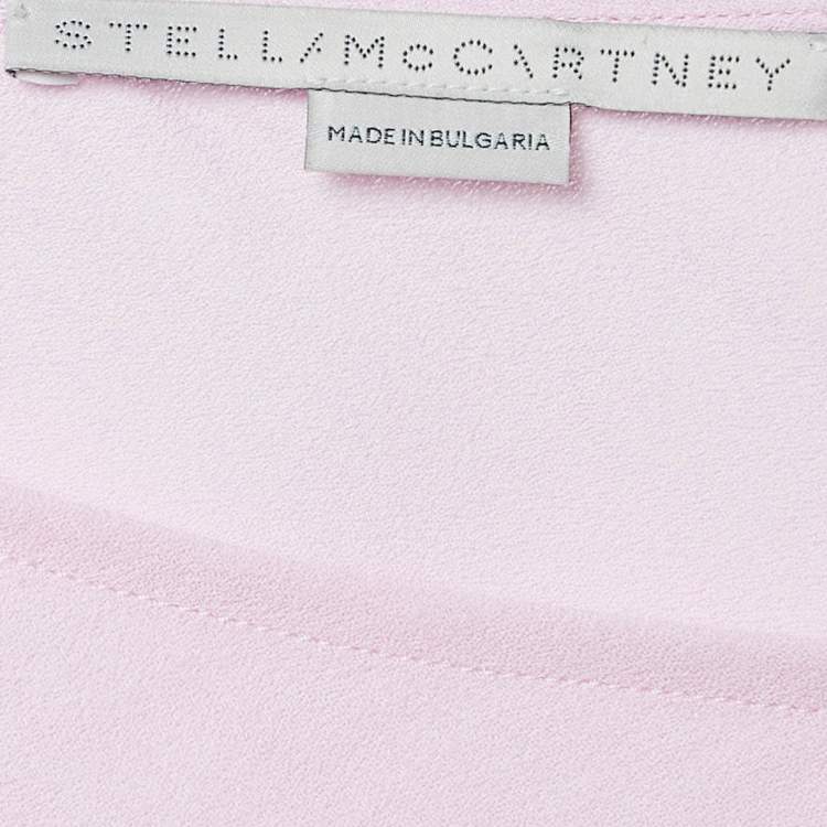 Pre Owned Stella McCartney Pink Crepe Oversized Top M