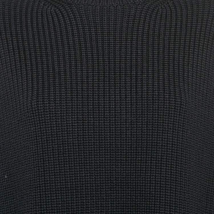 Pre Owned Victoria Victoria Beckham Multicolor Wool Color-Block Turtleneck Sweater S