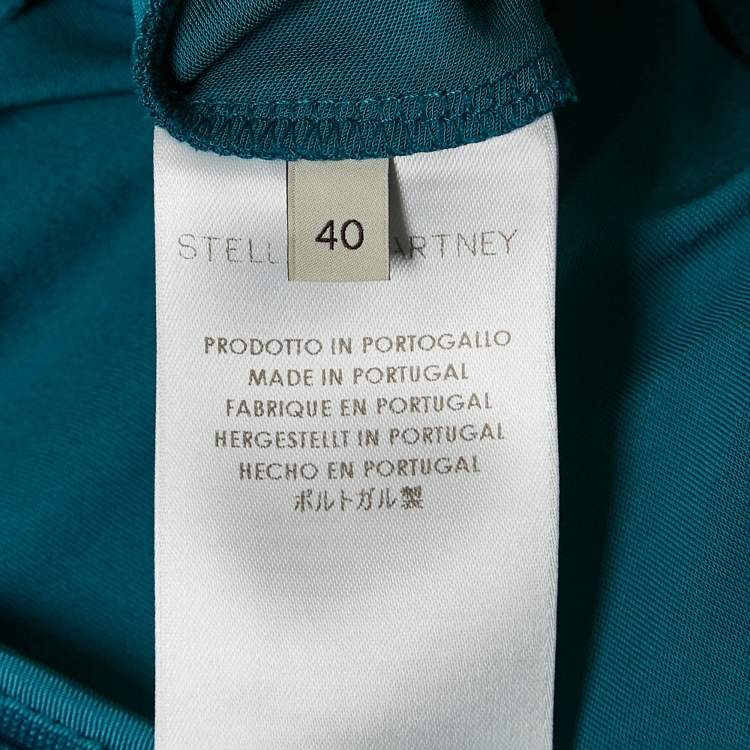 Pre Owned Stella McCartney Aqua Blue Jersey Sleeveless Maxi Dress S