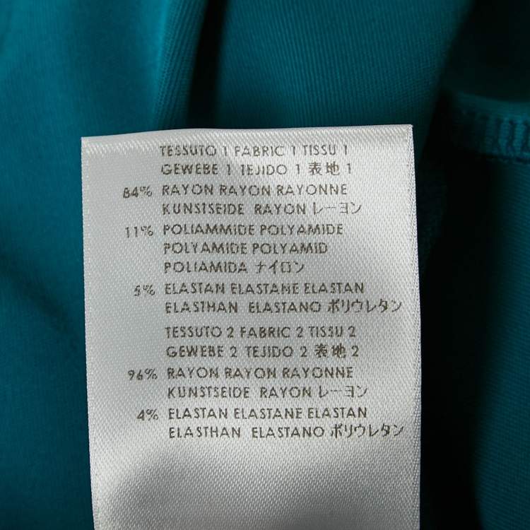 Pre Owned Stella McCartney Aqua Blue Jersey Sleeveless Maxi Dress S