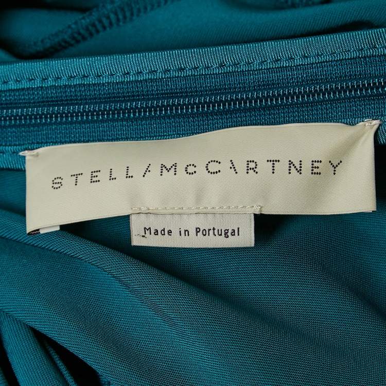 Pre Owned Stella McCartney Aqua Blue Jersey Sleeveless Maxi Dress S