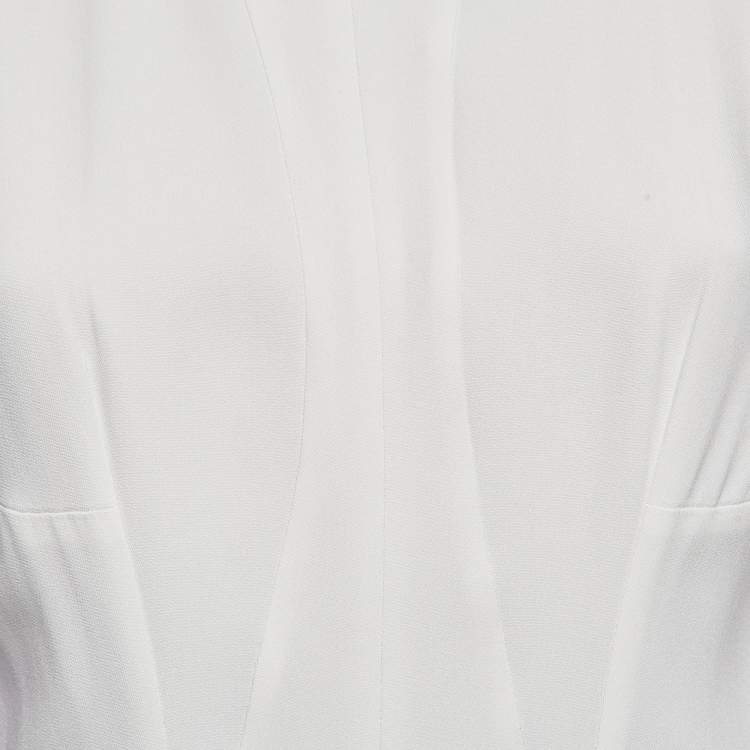 Pre Owned Stella McCartney White Chiffon Sleeveless Jumpsuit S