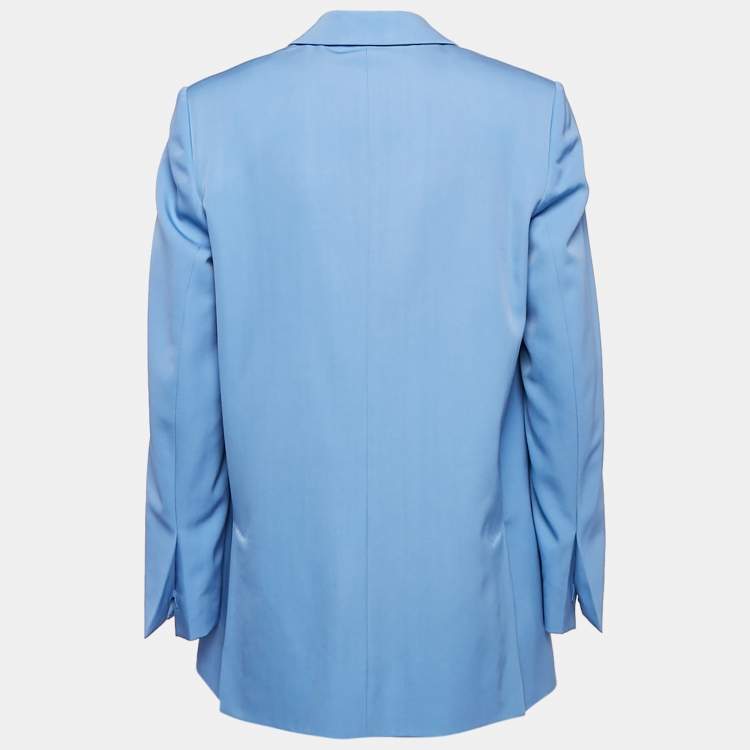 Pre Owned Stella McCartney Blue Wool Single Breasted Blazer M