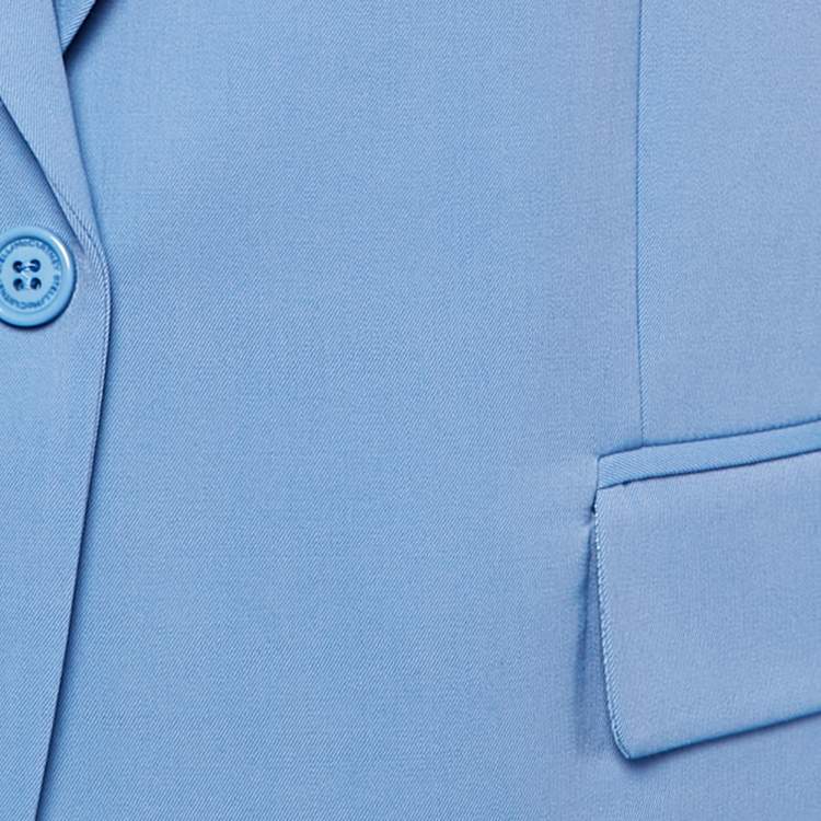 Pre Owned Stella McCartney Blue Wool Single Breasted Blazer M