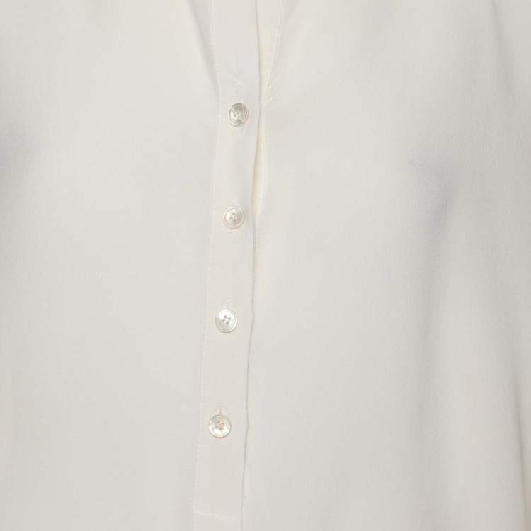 Pre Owned Stella McCartney Cream SIlk Top XS