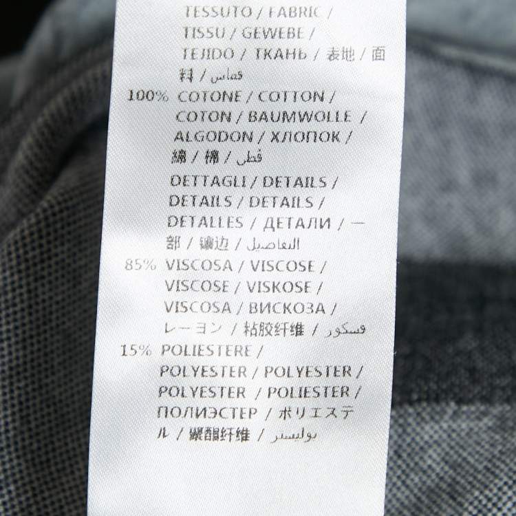 Pre Owned Stella McCartney Grey 'All Is Love' Cotton Ruched T-Shirt M 