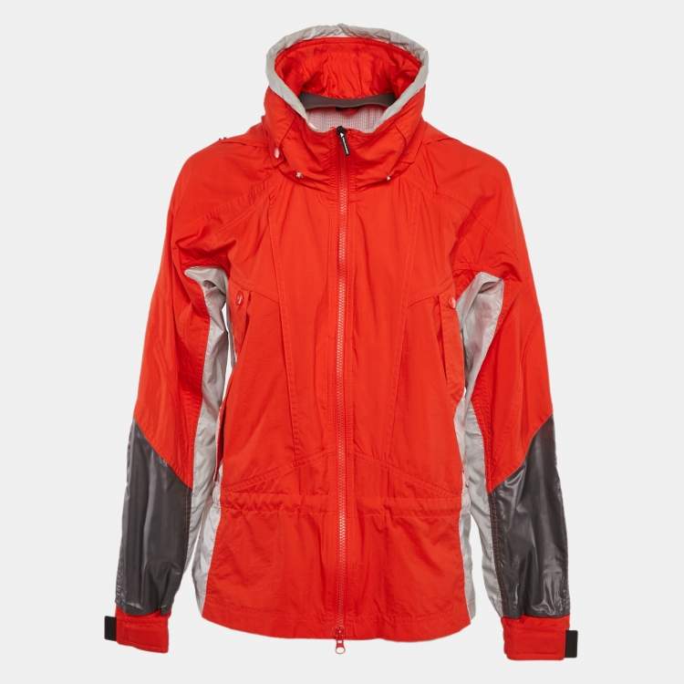 مملوكة مسبقًا Stella McCartney X Adidas Orange Nylon Windbreaker Jacket S