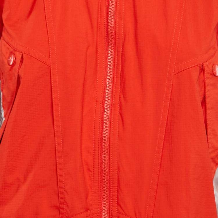 مملوكة مسبقًا Stella McCartney X Adidas Orange Nylon Windbreaker Jacket S