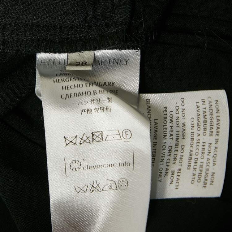 Pre Owned Stella McCartney Black Crepe Pants S