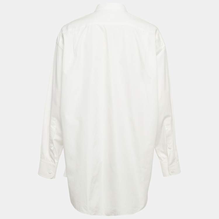 Pre Owned Stella McCartney White Cotton Oversized Shirt XL