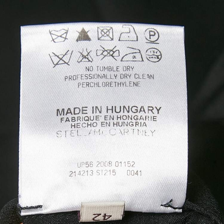 Pre Owned Stella McCartney Black Silk Tie-Up Detail Mini Dress M