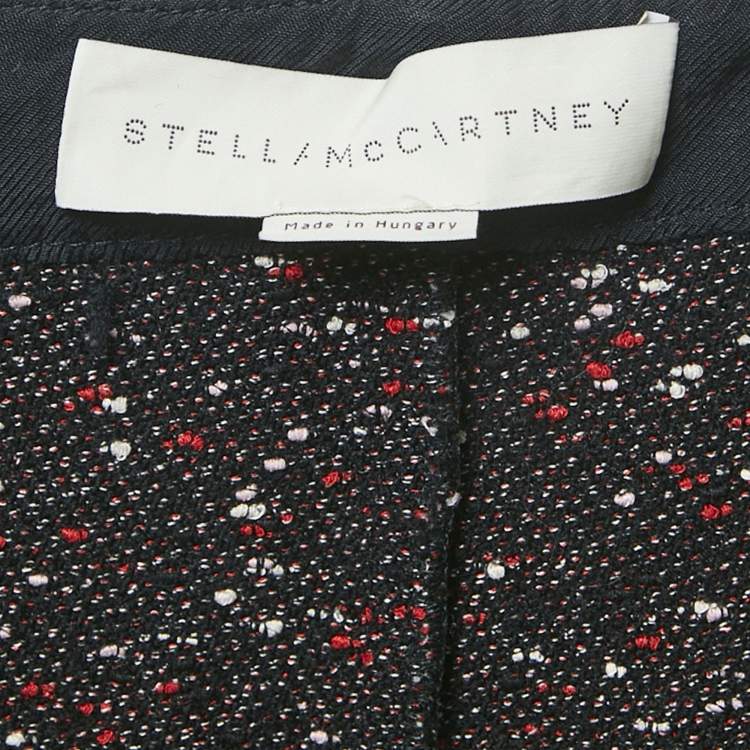 Pre Owned Stella McCartney Wool Tweed Raw Edge Top S