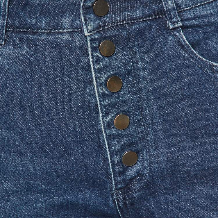 Pre Owned Stella McCartney Blue Denim Tapered Jeans S/Waist 28"