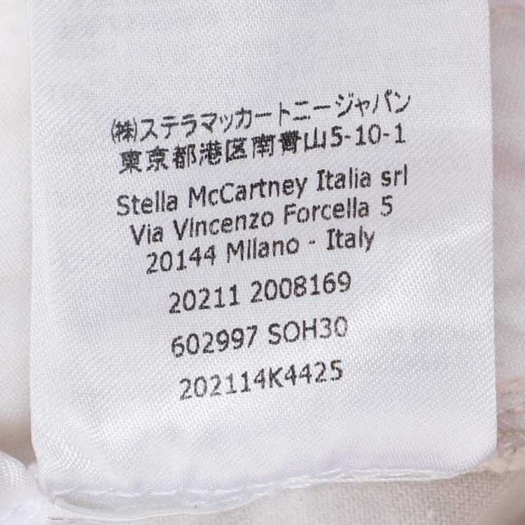 Pre Owned Stella McCartney Beige/White Cotton Bamboo Safari Tie Dye Pant S