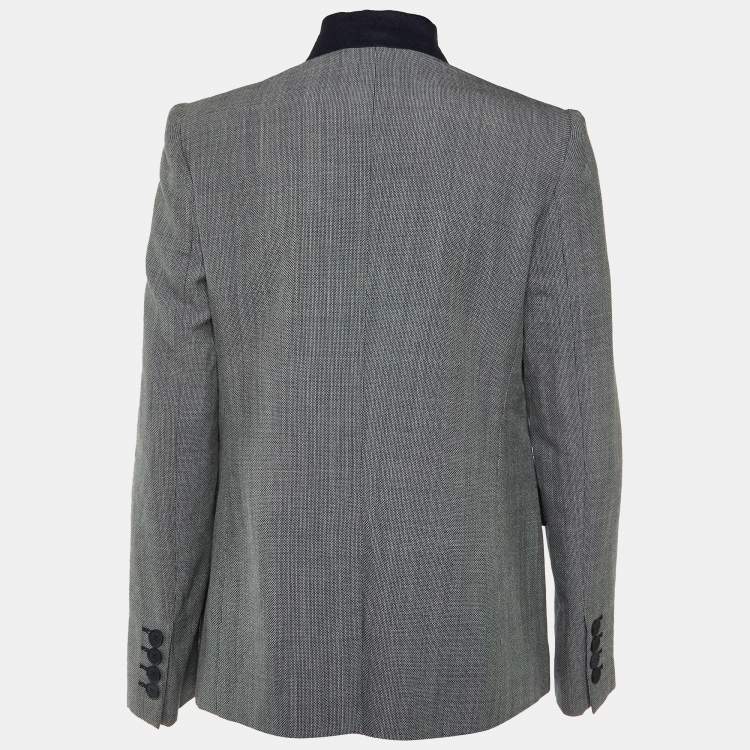 Pre Owned Stella McCartney Dark Gray Wool Single Breasted Blazer M