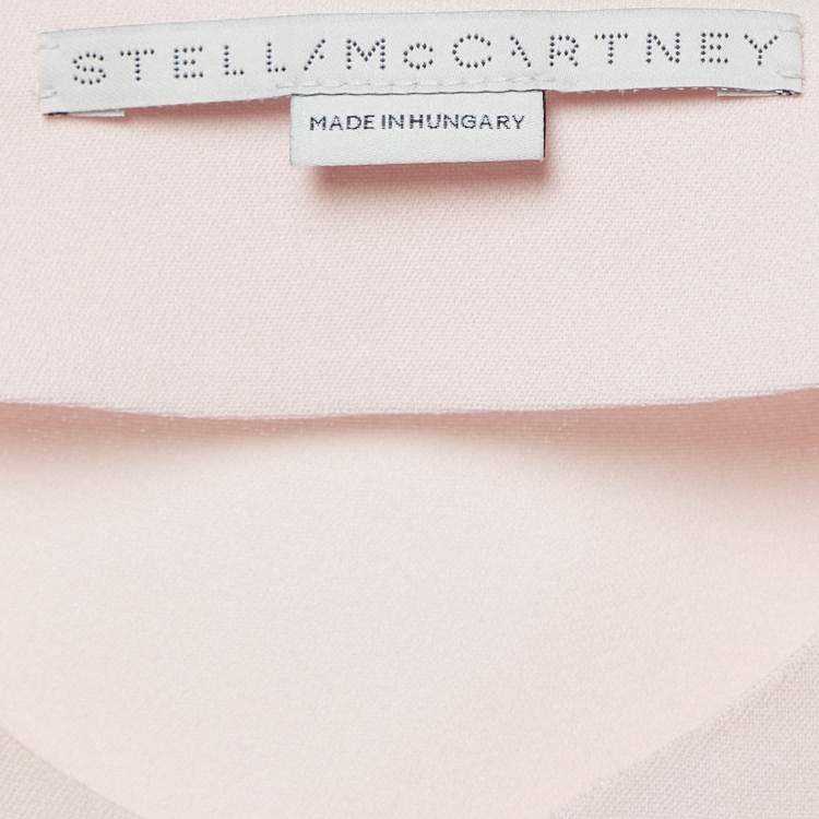 Pre Owned Stella McCartney Light Pink Crepe Top and Pants Set XXS