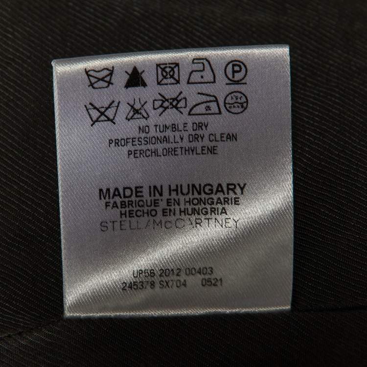 Pre Owned Stella McCartney Grey Wool Button Front Blazer M