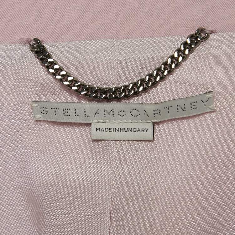 Pre Owned Stella McCartney Wool Pink Pants Suit S