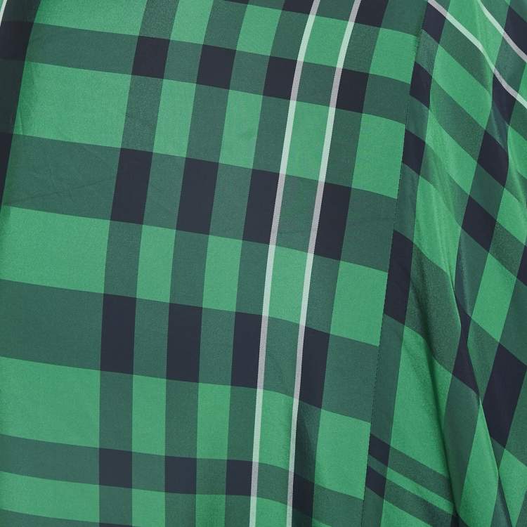 Pre Owned Stella McCartney Green Plaid Harem Pants M