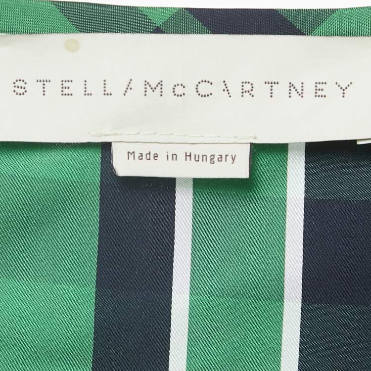 Pre Owned Stella McCartney Green Plaid Harem Pants M