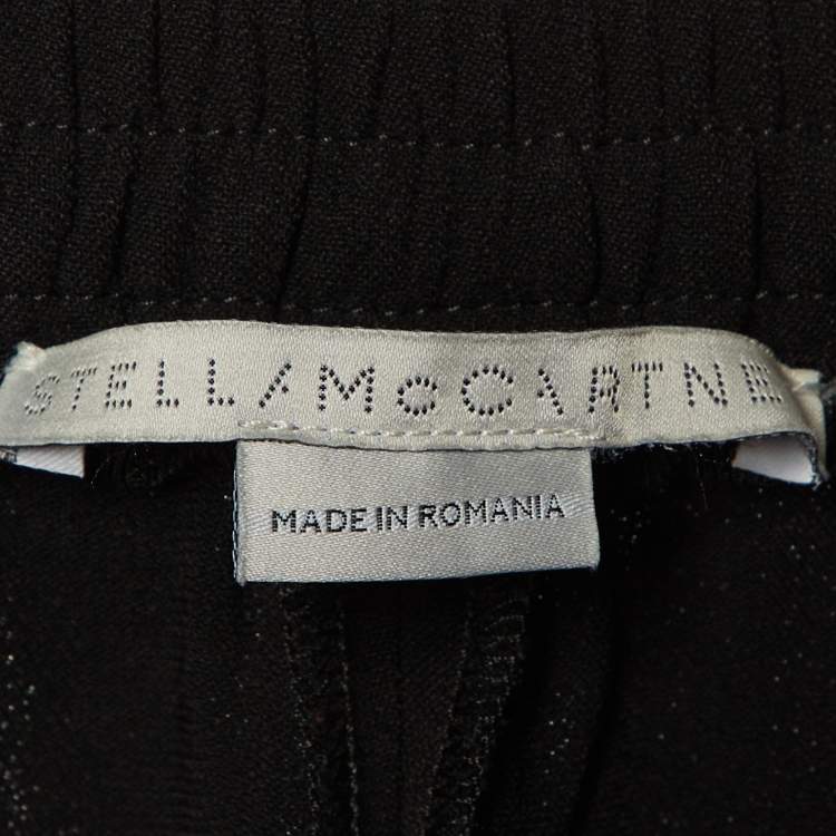 Pre Owned Stella McCartney Black Crepe Pants M
