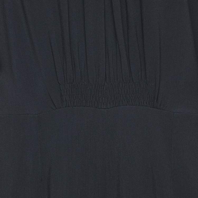 Pre Owned Stella McCartney Black Crepe Long Sleeve Jumpsuit M