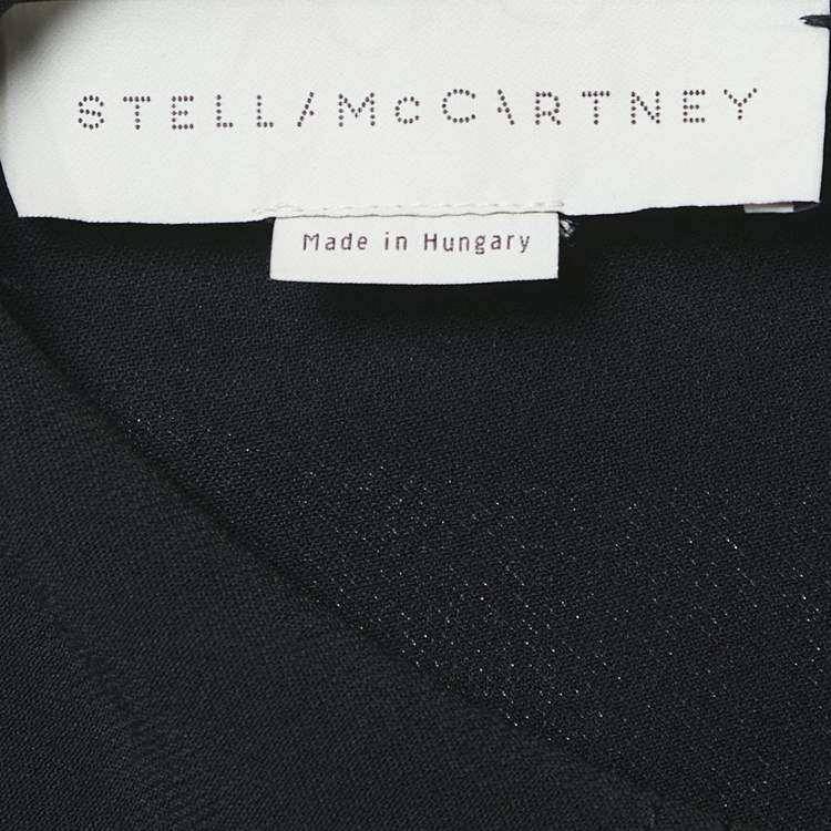 Pre Owned Stella McCartney Black Crepe Long Sleeve Jumpsuit M