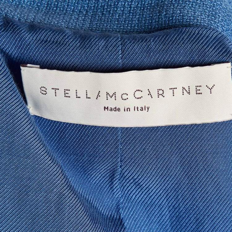 Pre Owned Stella McCartney Blue Wool Tailored Jacket S